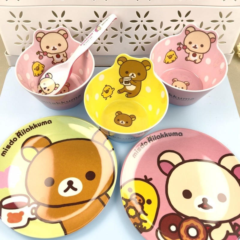 Kitchen Gadgets Set - Uroczy zestaw naczyń z nadrukiem Rilakkuma,