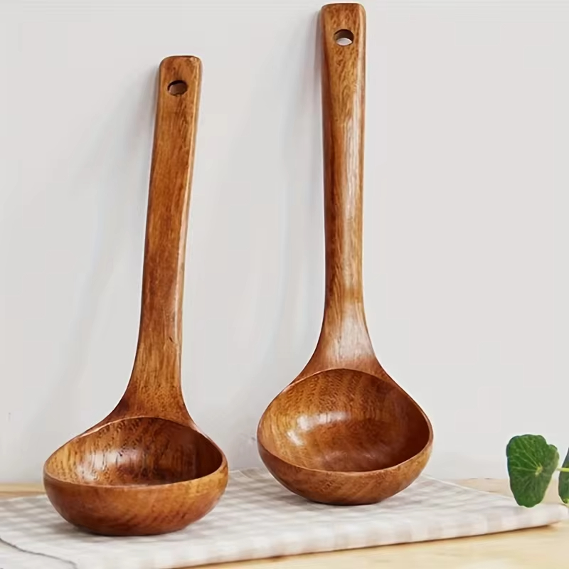 Kitchen Gadgets On Sale - 1 szt. Nieprzywierająca drewniana łyżka do