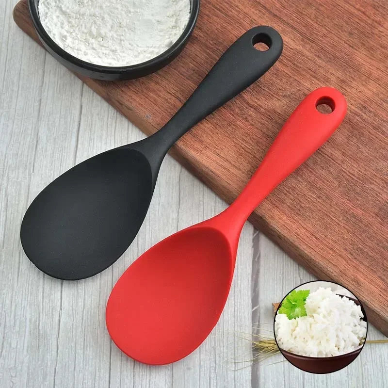 Kitchen Gadgets On Sale - Wisząca silikonowa łyżka do ryżu chochla