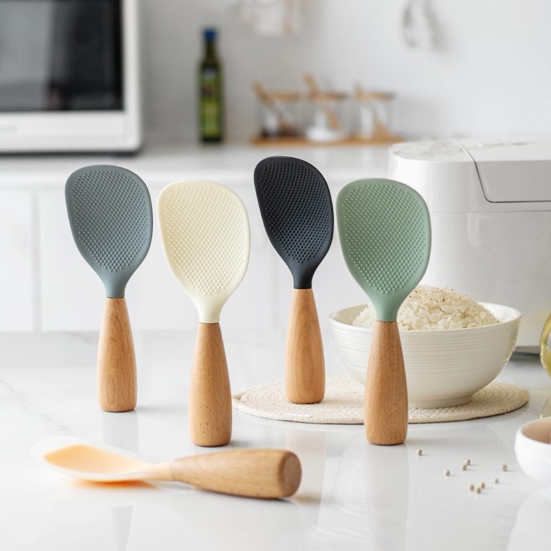 Kitchen Gadgets On Sale - 1PC Silikonowa łyżka do ryżu z