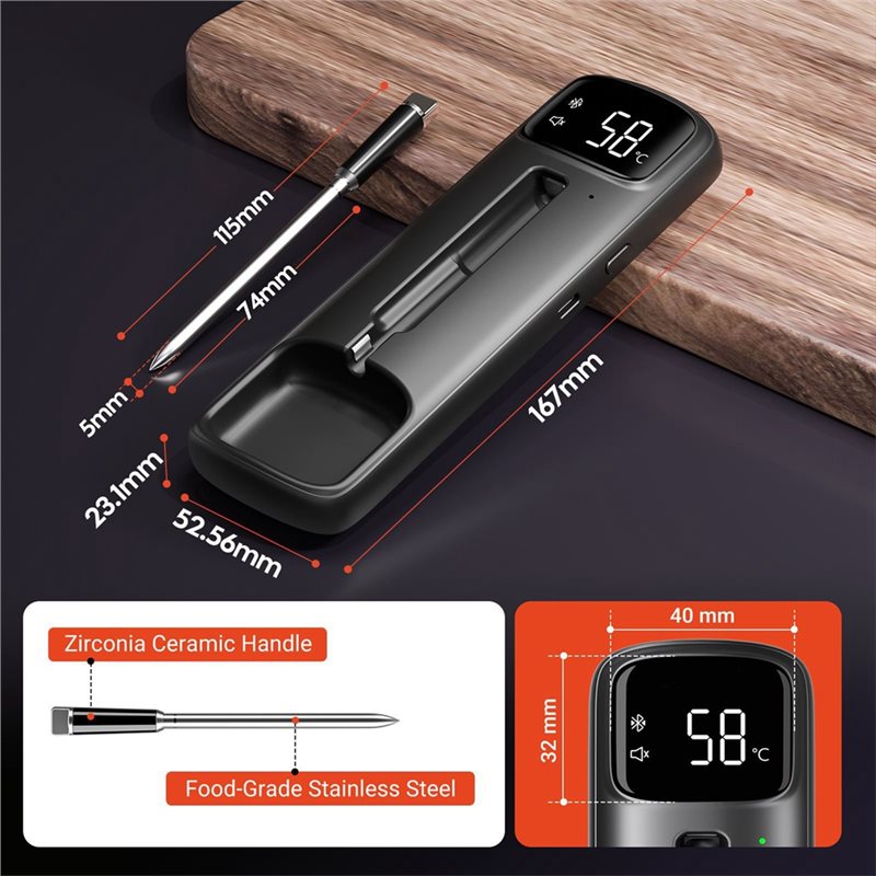 ABHI-Wireless Dual-Sensor Term – Meat Thermometer recenzja i cena